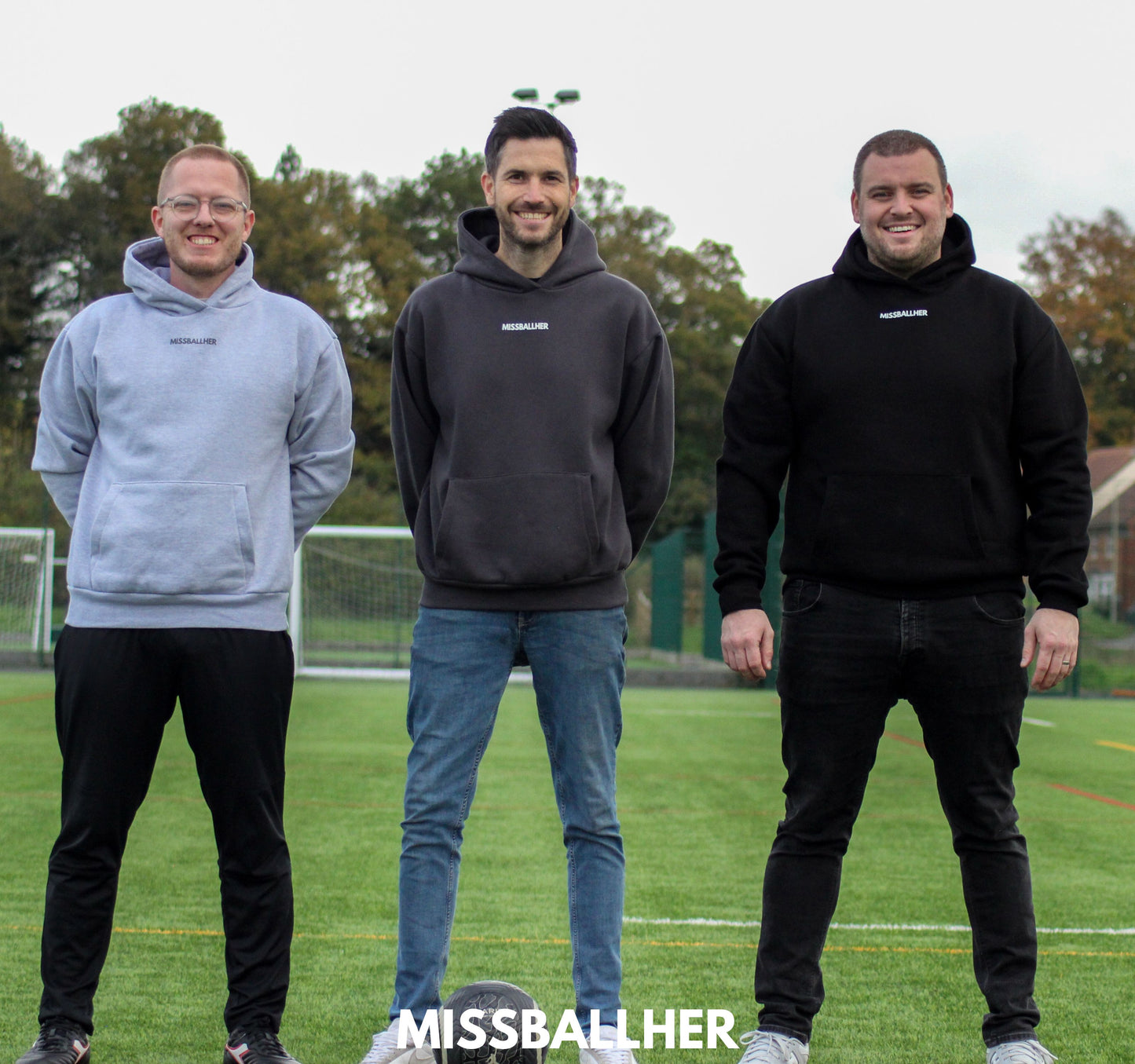 Men's Oversized Hoodie 'My Daughter Kicks Balls' GREY