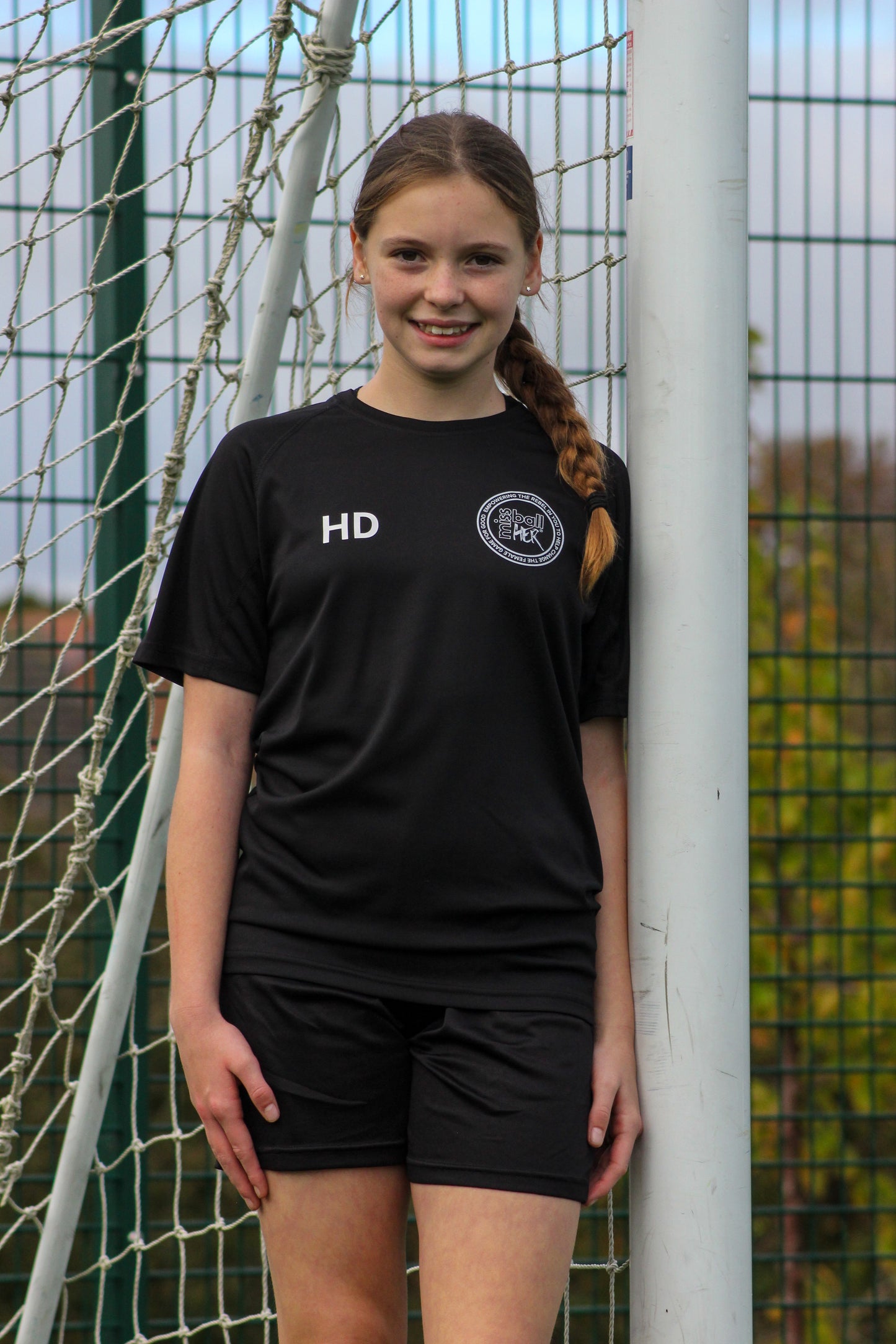 Women's 'RELAXED' Training Top 'MISSBALLHER' BLACK