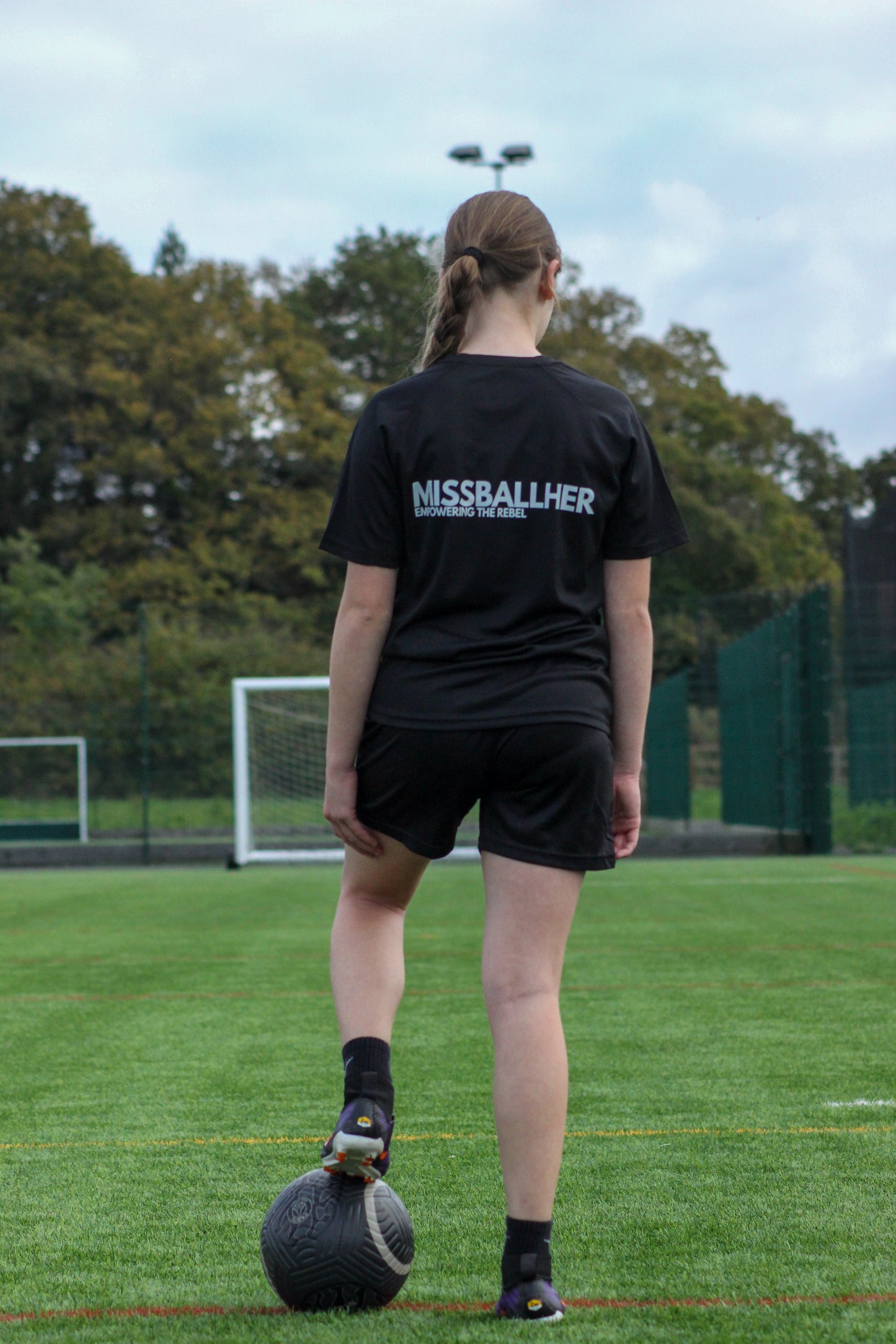 Women's 'RELAXED' Training Top 'MISSBALLHER' BLACK