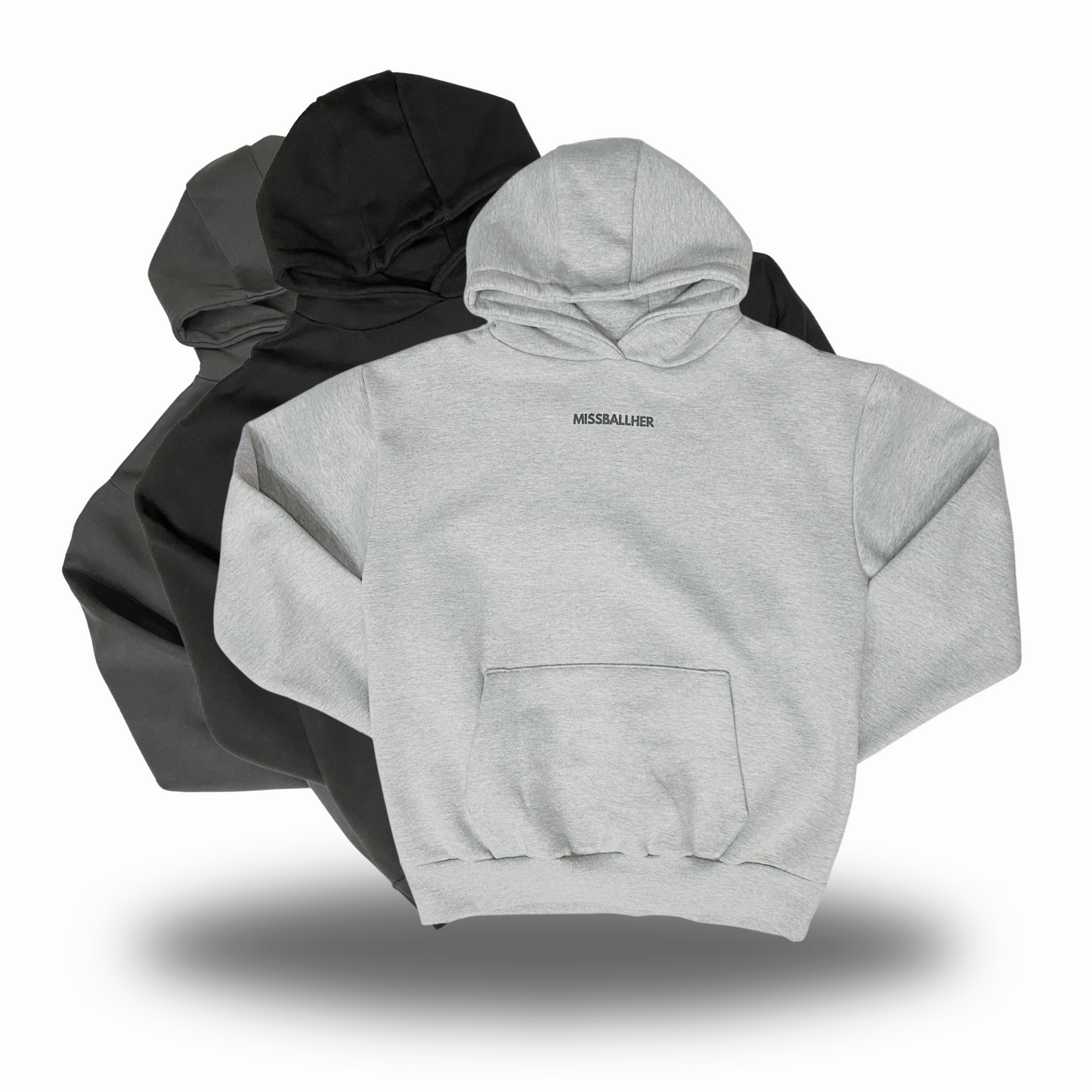 Women's Oversized Hoodie 'My Daughter Kicks Balls' GREY