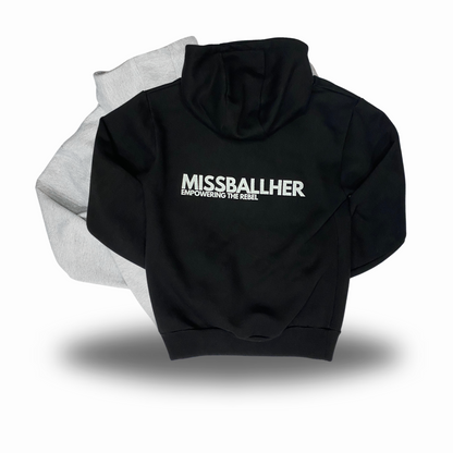 Girls' Classic Hoodie 'MISSBALLHER' BLACK