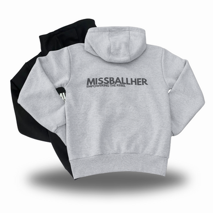 Girls' Classic Hoodie 'MISSBALLHER' GREY