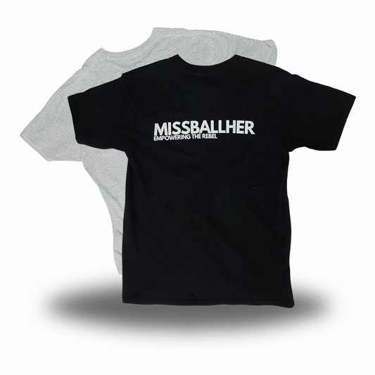 Girls' Classic T-Shirt 'MISSBALLHER' BLACK