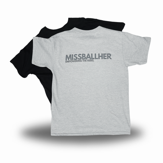 Girls' Classic T-Shirt ' MISSBALLHER' GREY