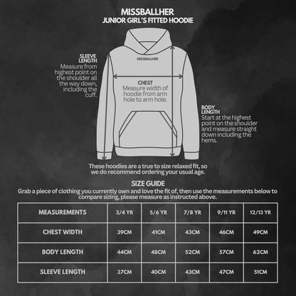 Girls' Classic Hoodie 'MISSBALLHER' BLACK